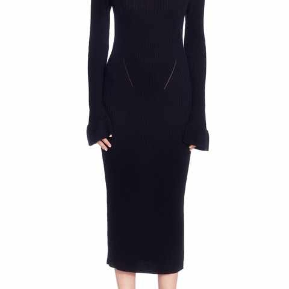 Rosa cashmere midi dress.